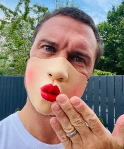 Rubber Johnnies Jagger Lips Half Mask Half Face Masks