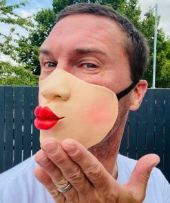 Rubber Johnnies Jagger Lips Half Mask Half Face Masks