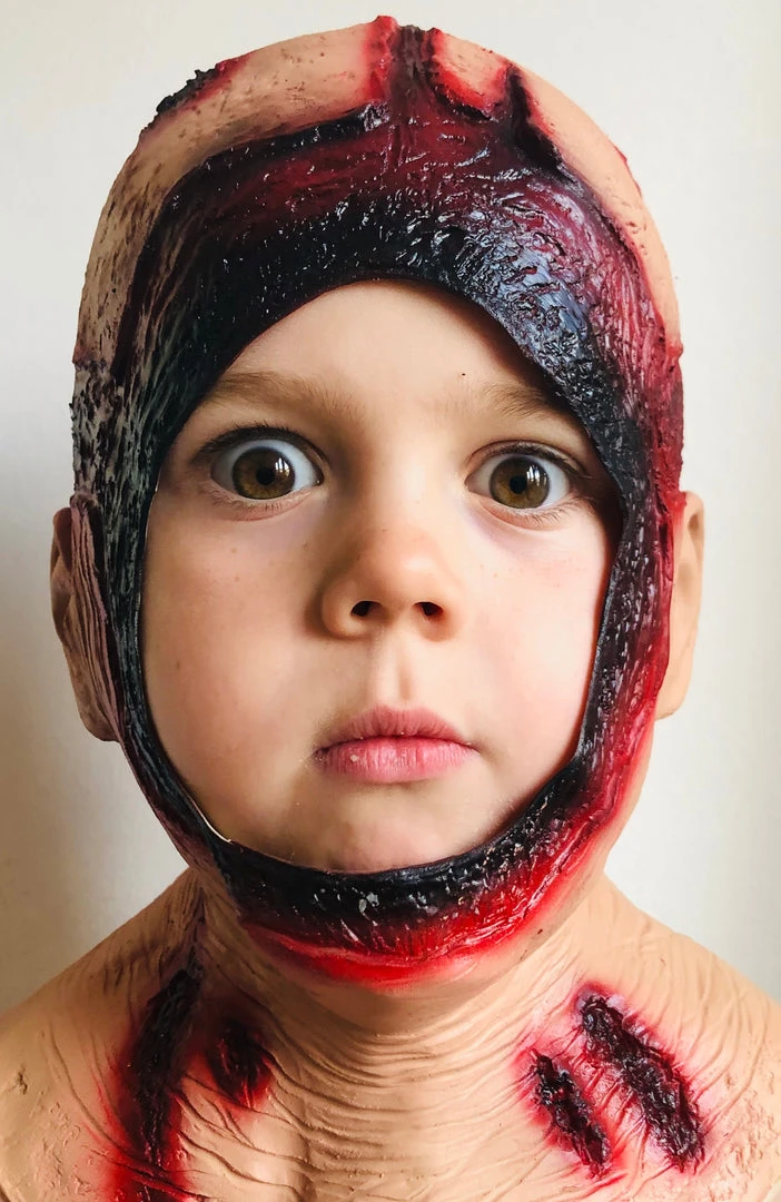 Rubber Johnnies Kids Bloody Voorhees Hood Mask 2 Rubber Johnnies Kids Bloody Voorhees Hood Mask