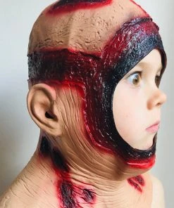 Rubber Johnnies Kids Bloody Voorhees Hood Mask 7 Rubber Johnnies Kids Bloody Voorhees Hood Mask