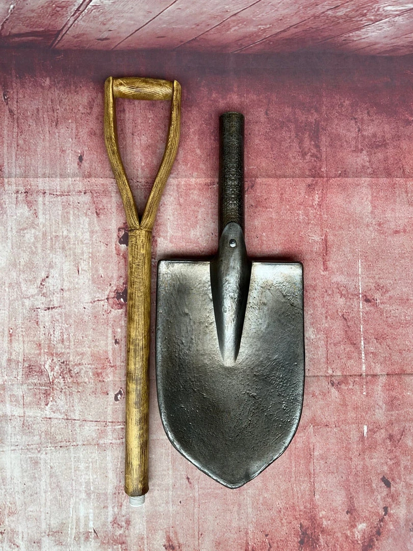 Rubber Johnnies Gravedigger Shovel Movie Prop PU Garden Tool (2 Piece Screw Apart) 8 Rubber Johnnies Gravedigger Shovel Movie Prop PU Garden Tool (2 Piece Screw Apart)