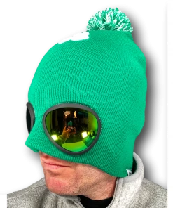 Rubber Johnnies St Patricks Day St Patrick`s Day Ireland Green Beanie Goggle Hat