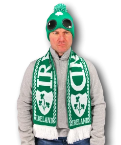 Rubber Johnnies St Patricks Day St Patrick`s Day Ireland Green Beanie Goggle Hat