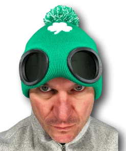 Rubber Johnnies St Patricks Day St Patrick`s Day Ireland Green Beanie Goggle Hat