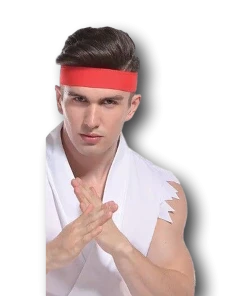 Rubber Johnnies White Ryu Karate Fighter Costume