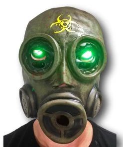 Rubber Johnnies LED Light Up Gas Mask