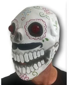 Rubber Johnnies LED Sugar Skull Mask