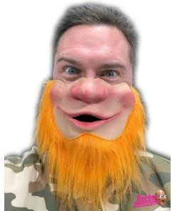 Rubber Johnnies St Patricks Day Leprechaun Half Face Mask