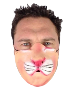 Rubber Johnnies Lion Half Face Mask