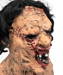 Rubber Johnnies Chainsaw Killer (Skinned Face) Full Head Mask Horror Masks