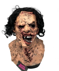 Rubber Johnnies Chainsaw Killer (Skinned Face) Full Head Mask Horror Masks