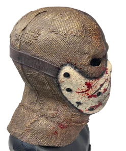 Rubber Johnnies Scarecrow Mask 'Corn Creeper' Latex Burlap With Attached Hockey Mask Horror Masks 16 Rubber Johnnies Scarecrow Mask 'Corn Creeper' Latex Burlap With Attached Hockey Mask Horror Masks