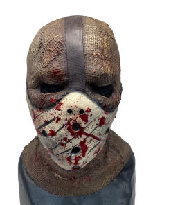 Rubber Johnnies Scarecrow Mask 'Corn Creeper' Latex Burlap With Attached Hockey Mask Horror Masks 18 Rubber Johnnies Scarecrow Mask 'Corn Creeper' Latex Burlap With Attached Hockey Mask Horror Masks