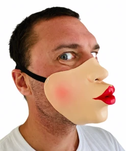 Rubber Johnnies Jagger Lips Half Mask Half Face Masks