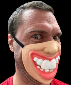 Rubber Johnnies Big Teeth Half Mask (High Quality) Half Face Masks
