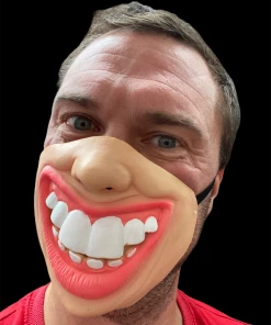 Rubber Johnnies Big Teeth Half Mask (High Quality) Half Face Masks