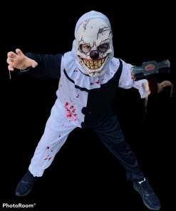 Rubber Johnnies Kids Terrifying Clown Costume