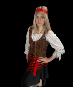 Rubber Johnnies Caribbean Pirate Costume Womens Costumes