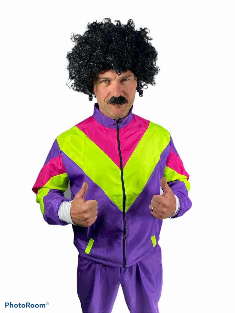 Rubber Johnnies 80s Shell Suit Fancy Dress Costumes 5 Rubber Johnnies 80s Shell Suit Fancy Dress Costumes