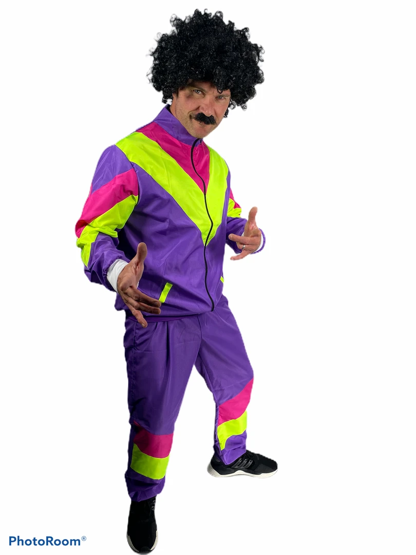 Rubber Johnnies 80s Shell Suit Fancy Dress Costumes 9 Rubber Johnnies 80s Shell Suit Fancy Dress Costumes