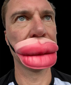 Rubber Johnnies Big Lips Half Face Mask Half Face Masks