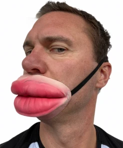 Rubber Johnnies Big Lips Half Face Mask Half Face Masks