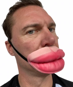 Rubber Johnnies Big Lips Half Face Mask Half Face Masks