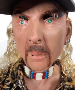 Rubber Johnnies People Masks Joe Exotic Mask With Baseball Cap & Mullet Hair
