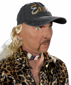 Rubber Johnnies People Masks Joe Exotic Mask With Baseball Cap & Mullet Hair
