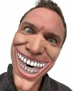 Rubber Johnnies Half Face Joker Villain Mask Half Face Masks