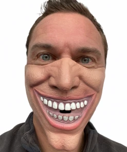 Rubber Johnnies Half Face Joker Villain Mask Half Face Masks