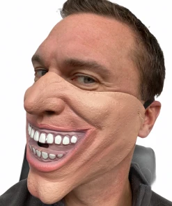 Rubber Johnnies Half Face Joker Villain Mask Half Face Masks