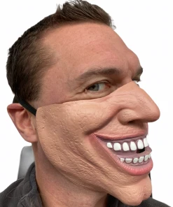 Rubber Johnnies Half Face Joker Villain Mask Half Face Masks