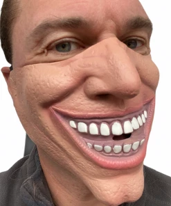 Rubber Johnnies Half Face Joker Villain Mask Half Face Masks