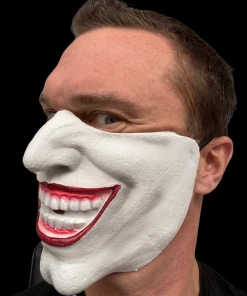 Rubber Johnnies Half Face Joker Villain Mask Half Face Masks