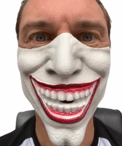 Rubber Johnnies Half Face Joker Villain Mask Half Face Masks