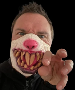 Rubber Johnnies Rabid Rabbit Half Face Mask