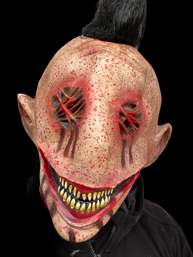 Rubber Johnnies Stitched Mohawk Mask. Horror Masks 8 Rubber Johnnies Stitched Mohawk Mask. Horror Masks