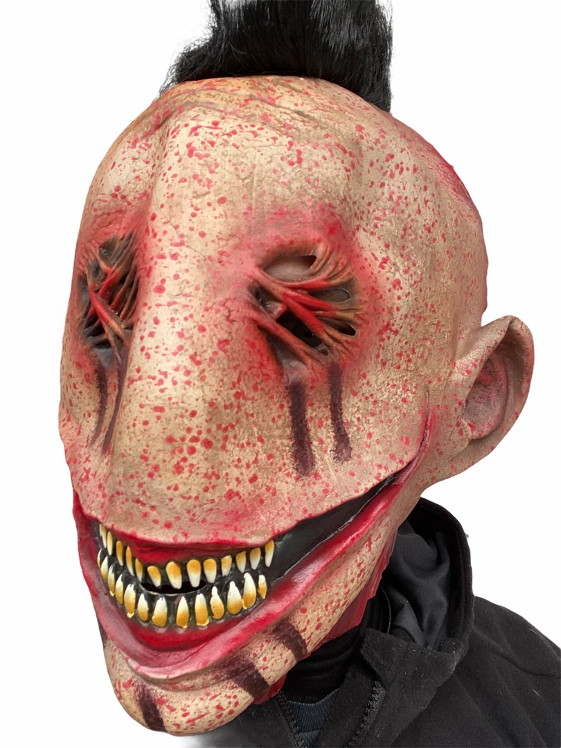 Rubber Johnnies Stitched Mohawk Mask. Horror Masks 9 Rubber Johnnies Stitched Mohawk Mask. Horror Masks