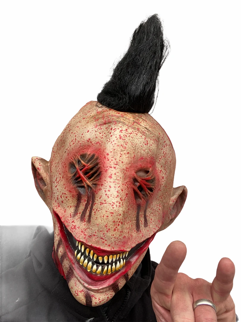 Rubber Johnnies Stitched Mohawk Mask. Horror Masks 10 Rubber Johnnies Stitched Mohawk Mask. Horror Masks