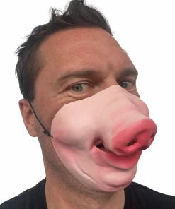 Rubber Johnnies Pig Half Face Mask
