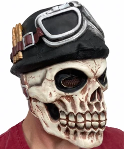 Rubber Johnnies Skull Pilot Mask Horror Masks