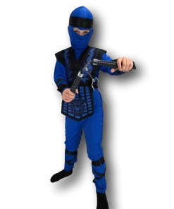Rubber Johnnies Boys Costumes Neon Ninja Blue Costume