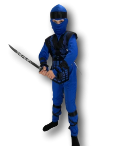 Rubber Johnnies Boys Costumes Neon Ninja Blue Costume