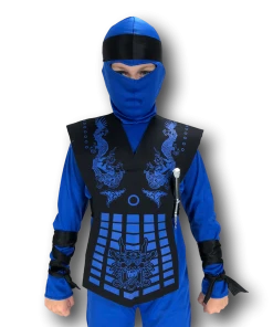 Rubber Johnnies Boys Costumes Neon Ninja Blue Costume