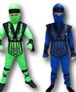 Rubber Johnnies Boys Costumes Neon Ninja Blue Costume