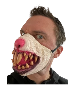 Rubber Johnnies Rabid Rabbit Half Face Mask