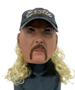 Rubber Johnnies People Masks Joe Exotic Mask With Baseball Cap & Mullet Hair