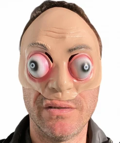 Rubber Johnnies Half Face Masks Bug Eyes Half Face Mask