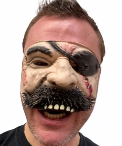 Rubber Johnnies Pirate Half Face Mask